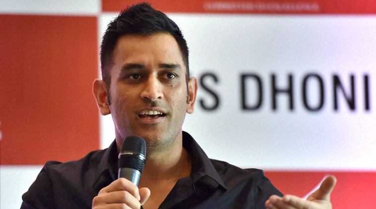New Delhi: Indian cricketer M S Dhoni speaks after becoming the new global brand ambassador of Secured Venture Capital Company of Australian cricketer Craig McDermott, during a press conference in New Delhi on Wednesday. PTI Photo by Vijay Verma  (PTI7_20_2016_000299B)