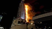Dubai: fire ripped through one of the world's tallest residential tower