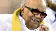 DMK chief M Karunanidhi makes public appearance after nearly a year