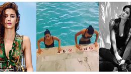 Alia Katrina water aerobic session