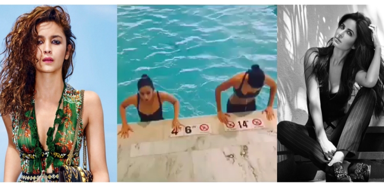 Alia Katrina water aerobic session