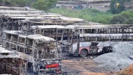 kpn-bus-burnt-by-instigation-of-woman-in-bangalore