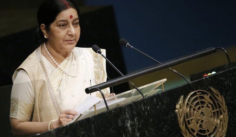 Sushma swaraj addressing at UNGA