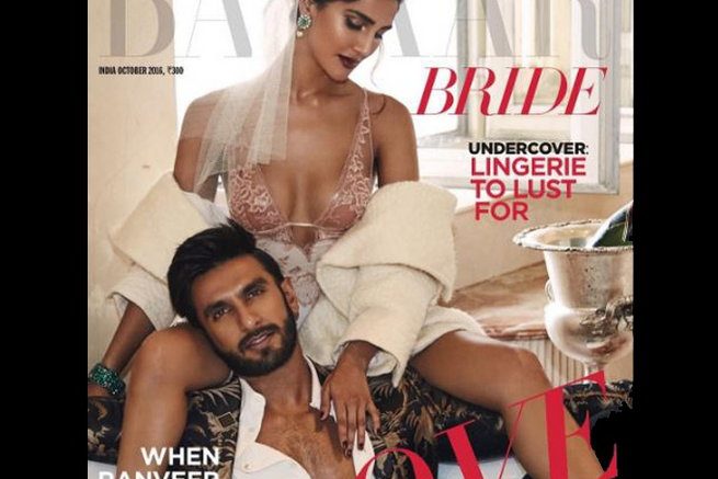 Ranveer Singh Vani Kapoor steamy photoshoot for magazinecover