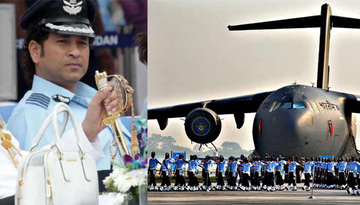 Sachin Tendulkar attended the 84th anniversay of Indian Air Force