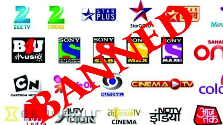 ban on indian tv channels in pakistan