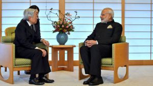PM Modi meets His Highness Emperor Akihito of Japan