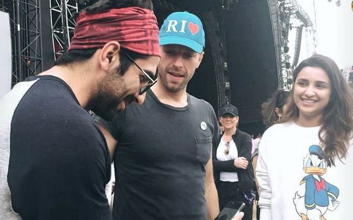 Parineeti with Chris Martin Coldplay