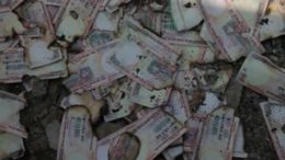 Black money burnt in Bareilly