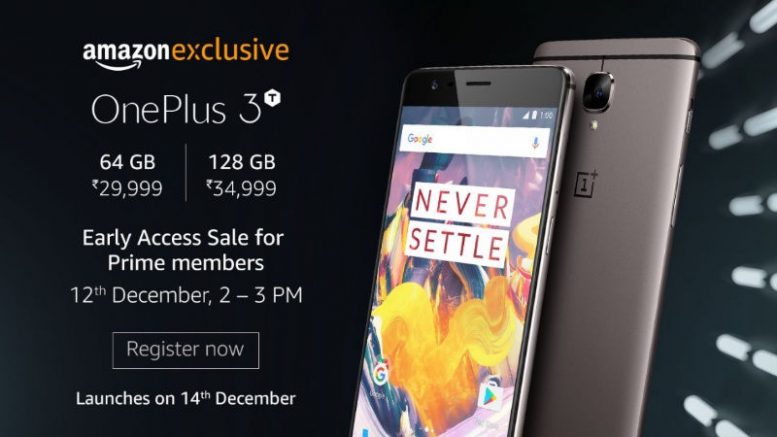 Amazon Prime members can buy the One Plus 3T today