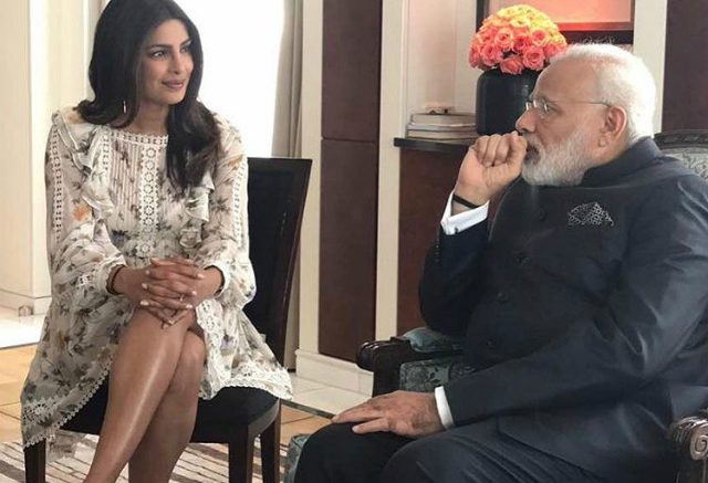Priyanka Chopra meets Prime Minister Narendra Modi in Berlin