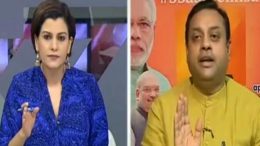 Nidhi Razdan of NDTV throws out Sambit Patra from her show
