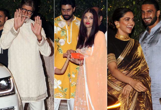 Ganesh Chaturthi 2017: Amitabh Bachchan, Abhishek-Aishwarya, Deepika-Ranveer And The Khans Attend Mukesh Ambani's Party