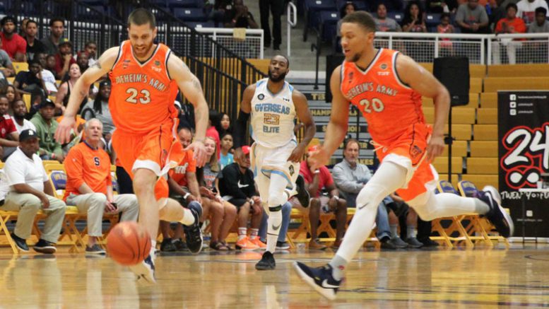 The Basketball Tournament: Boeheim’s Army’s late push cut short in 81-77 loss to Overseas Elite, a 17-0 record in The Basketball Tournament