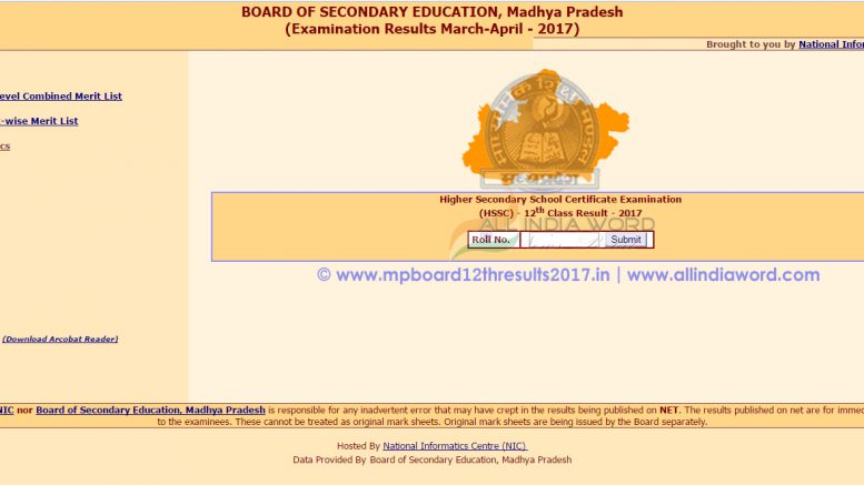 MP Board 10th Supplementary Results 2017 Expected Today at mpbse.nic.in