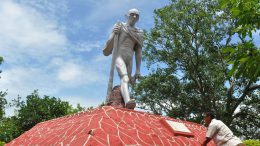 officials in Assam have decided to “replace” a statue in Guwahati of Mahatma Gandhi created by one of India’s finest sculptors