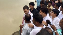 Rahul Gandhi in Assam; vows to fight for rights of flood-hit people