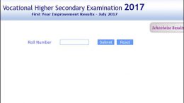 VHSE First Year Improvement Exam Results 2017 Declared at keralaresults.nic.in