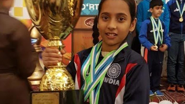 Indian 11-year-old girl wins gold medal in U12 World Cadet Chess championship