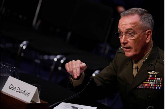 US General Dunford: Robust ties with India must for freedom of navigation