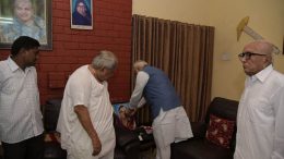 PM Narendra Modi visits Keshubhai Patel home, condoles death of son Pravin