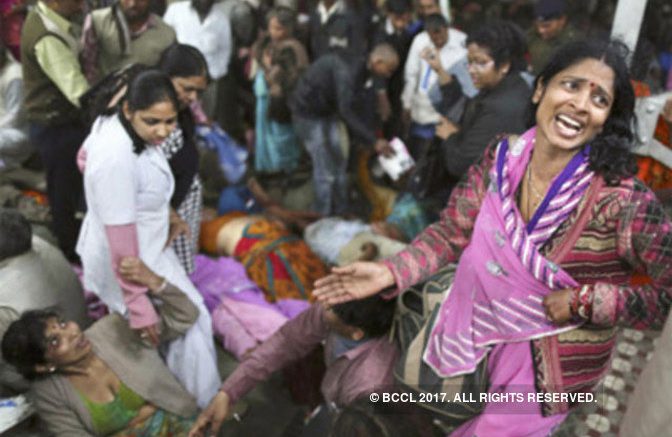 Elphinstone railway station stampede leaves 60 injured and 22 dead