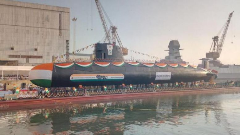 INS Karanj, Third Scorpene Class Submarine, Launched by Indian Navy