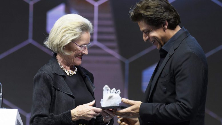 Shah Rukh Khan honoured with Crystal Award at the World Economic Forum (WEF) in Davos