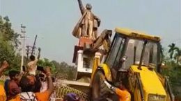 After BJP wins 43 seats,Tripura Violence, Lenin Statue brought down by BJP workers